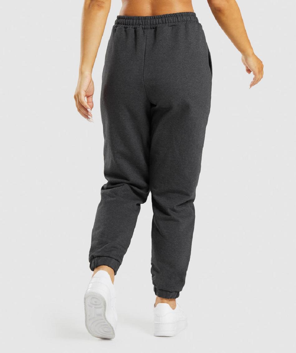 Gymshark Rest Day Sweats Ženske Jogger Hlače Crne | HR 4121QMA